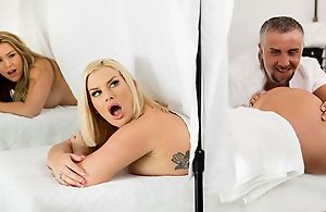 Two curvaceous MILFs property fucked by