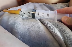 Nurse Shows Foley Catheter, Masturbates, and Gets