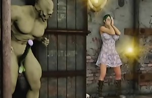 3D Girls vs Orc with the addition of