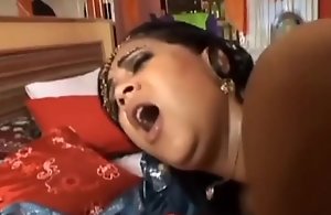 Indian BBW Assfucked and Jizzed on rub-down the