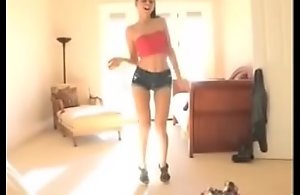 Cute Tiresome Chested Legal age teenager Dancing