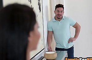 Big ass latina mom locks dad in defecate with