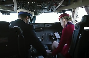 nylon Stockings Stewardess airplane