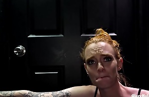 Tattooed, ginger tot nigh small tits,
