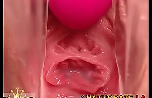 Gyno Livecam Close-Up Bawdy cleft Cervix