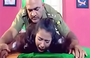 Soldiers officer is forcing a lady to