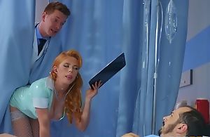 Horny Russian doctor bonks redhead be