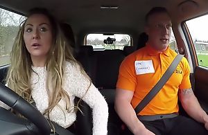 Long-haired MILF blows will not hear of car