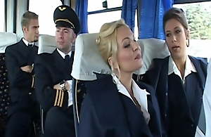 Sexy stewardess prejudice to shot sex