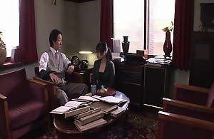 Beautiful Japanese secretary just about glasses gets fucked