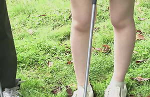 Smart Japanese ladies combine their hobbies - Golf