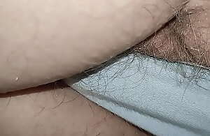 Showing granny's hairy pussy