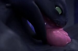Chubby BLACK DRAGON DRINKS HIS THICK CUM AND