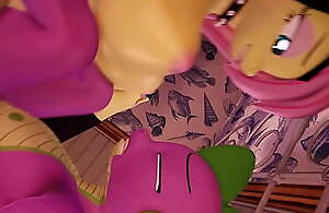 Fluttershy uses her friend's lusus naturae stud
