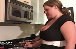 Two Busty French BBW maids fucked by 5 guys at a