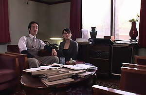 No way! Japanese secretary creampied by her boss
