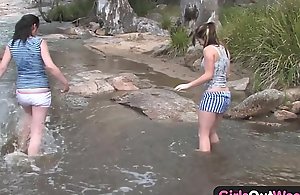 Cuties out west - aussie lesbian river