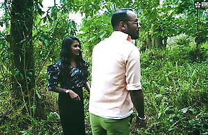 Boyfriend fucks Desi Pornstar The StarSudipa in the open Jungle for cum earn her Mouth ( Hindi Audio )