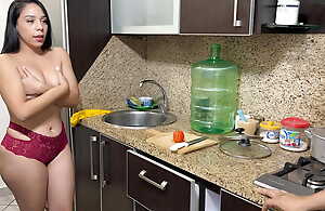 I Found Beautiful Milf Wife Cooking close to