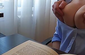 Student unending fucked crammer with big tits