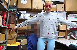 Clouded skinny teen punished for