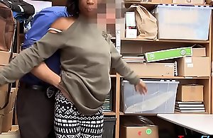 Notorious teen ebony shoplifter fucked