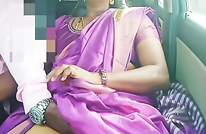 Telugu Dirty Talks Sexy Saree Aunty More Motor car Driver Potent Video
