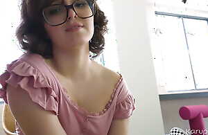 Hot Nerdy Teen Takes a Break From Homework with