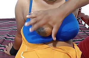 Chunky boobs Tamil wife hot sucking and fucking her husband Tamil dirty talking