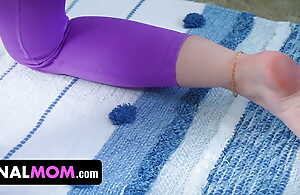 AnalMom - Redhead Milf In Yoga Pants Strips Down