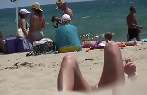 Amateur Nudist teen seaside Voyeur HD
